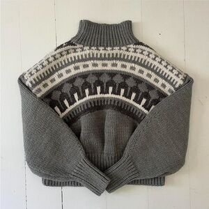 Pringle of Scotland x H&M fairisle mock neck sweater